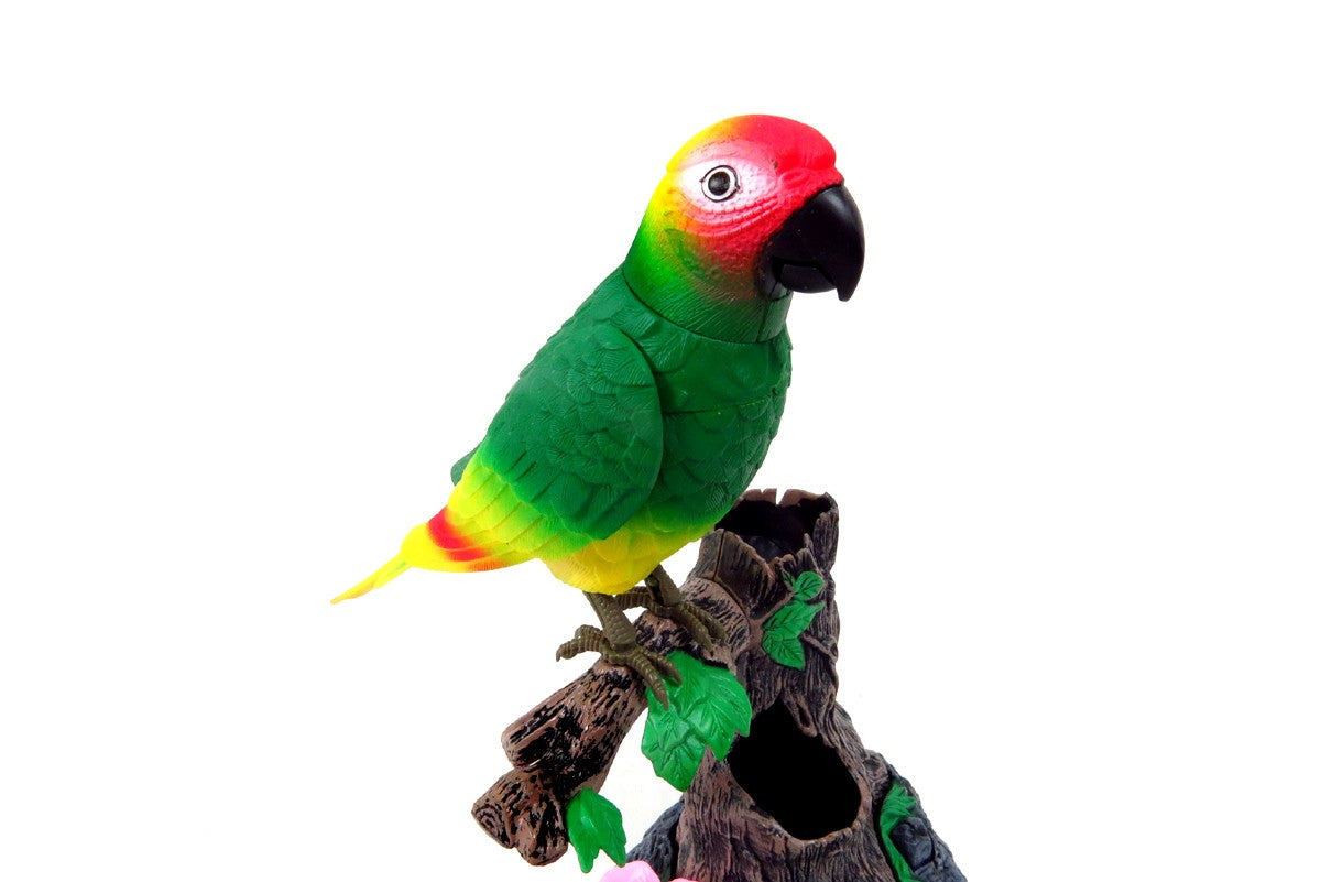 Talking Parrot Toy – Voice-Repeating Animated Bird with Pen Holder