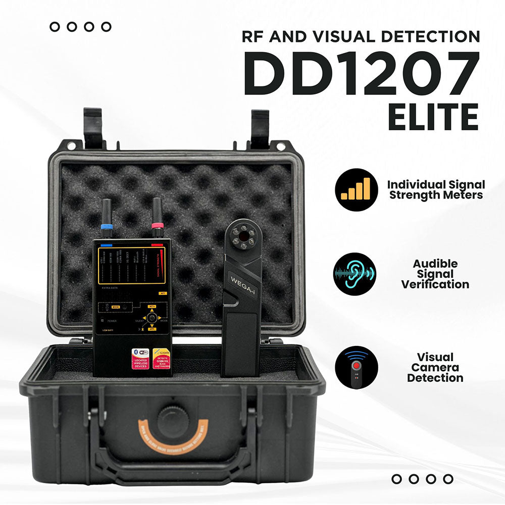 KJB DD1207 Elite RF Detector & Wega Lens Finder Kit