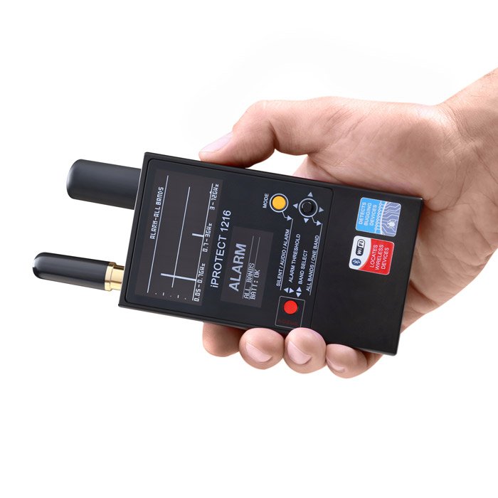iProtect DD1216 3-Band RF Detector – 50 MHz–12 GHz