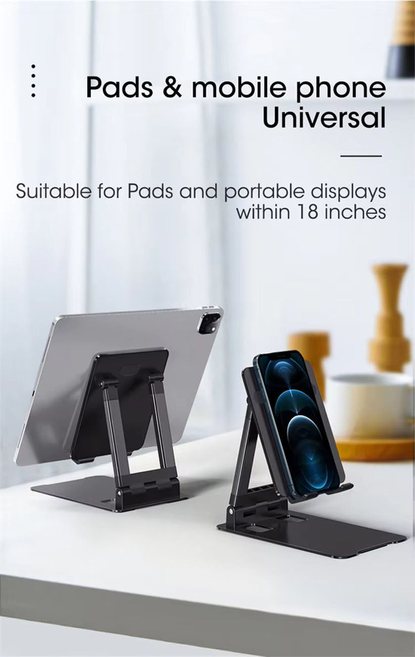 Reiko Non-Slip 360° Rotating Desktop Stand – Black