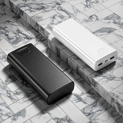 Reiko 10,000mAh Dual USB Output Power Bank – White