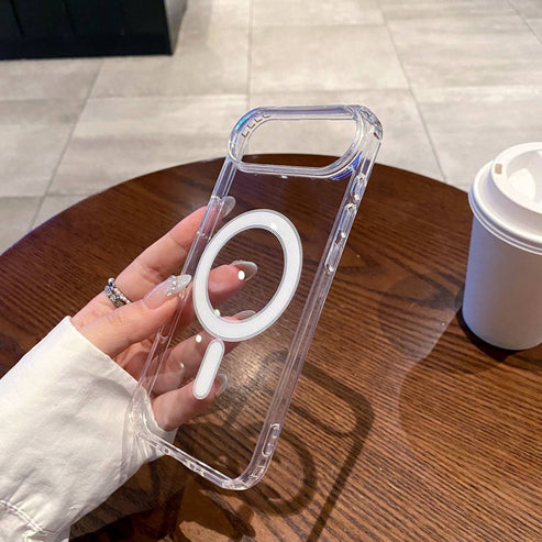 Reiko Clear Magnetic Wireless Charging TPU Bumper Case for iPhone 17 Air