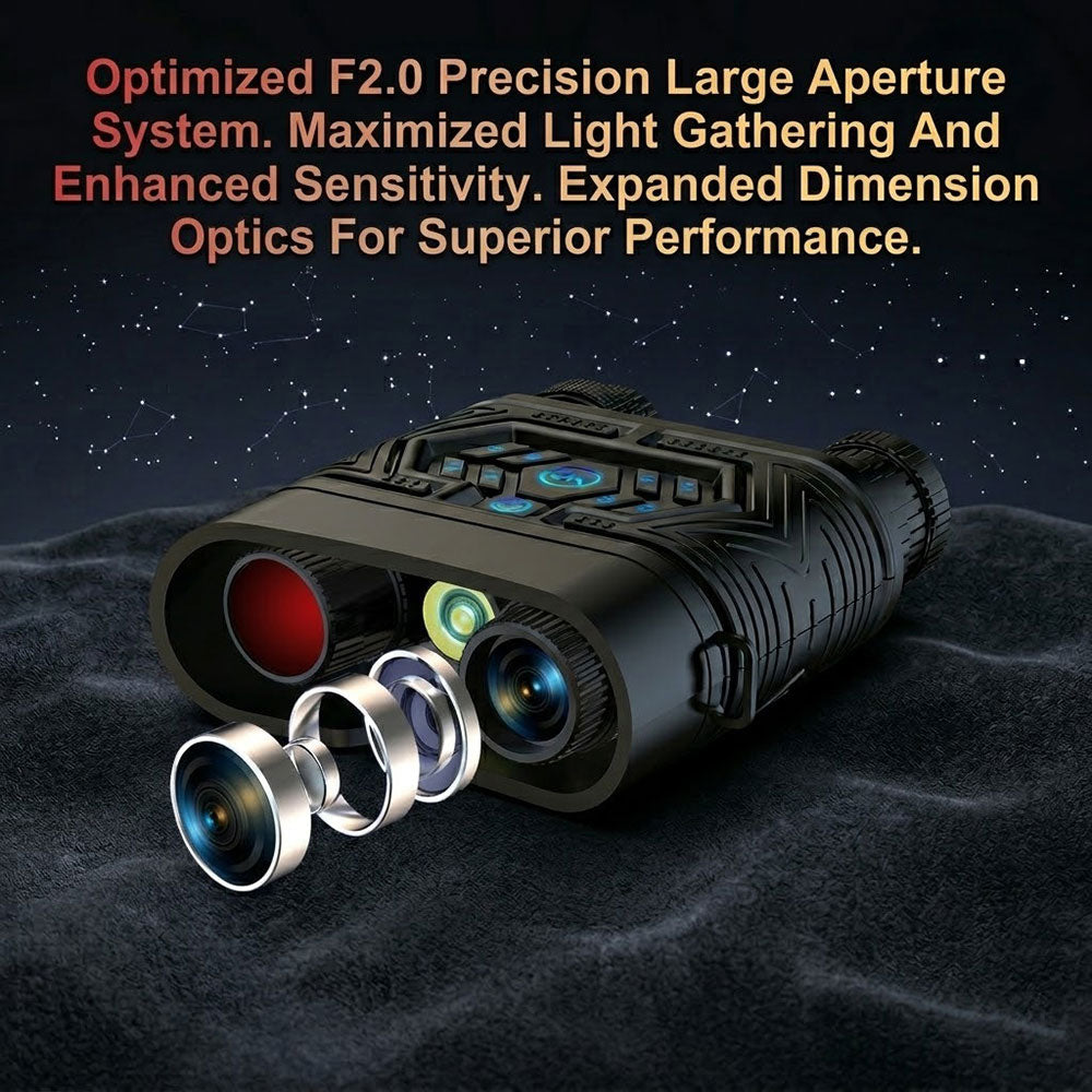 KJB VSNV4K Night Vision DVR Binoculars with 1080p Recording