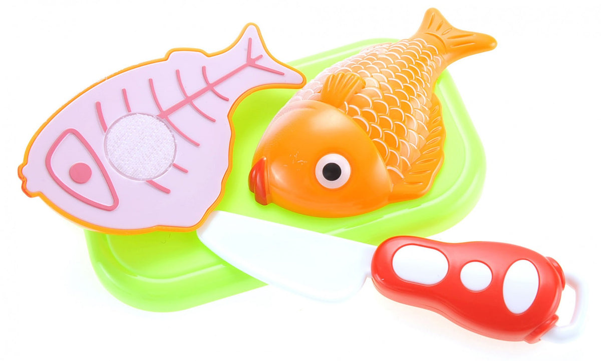 Seafood Cutting Food Playset for Kids – Pretend Cooking Kitchen Toy