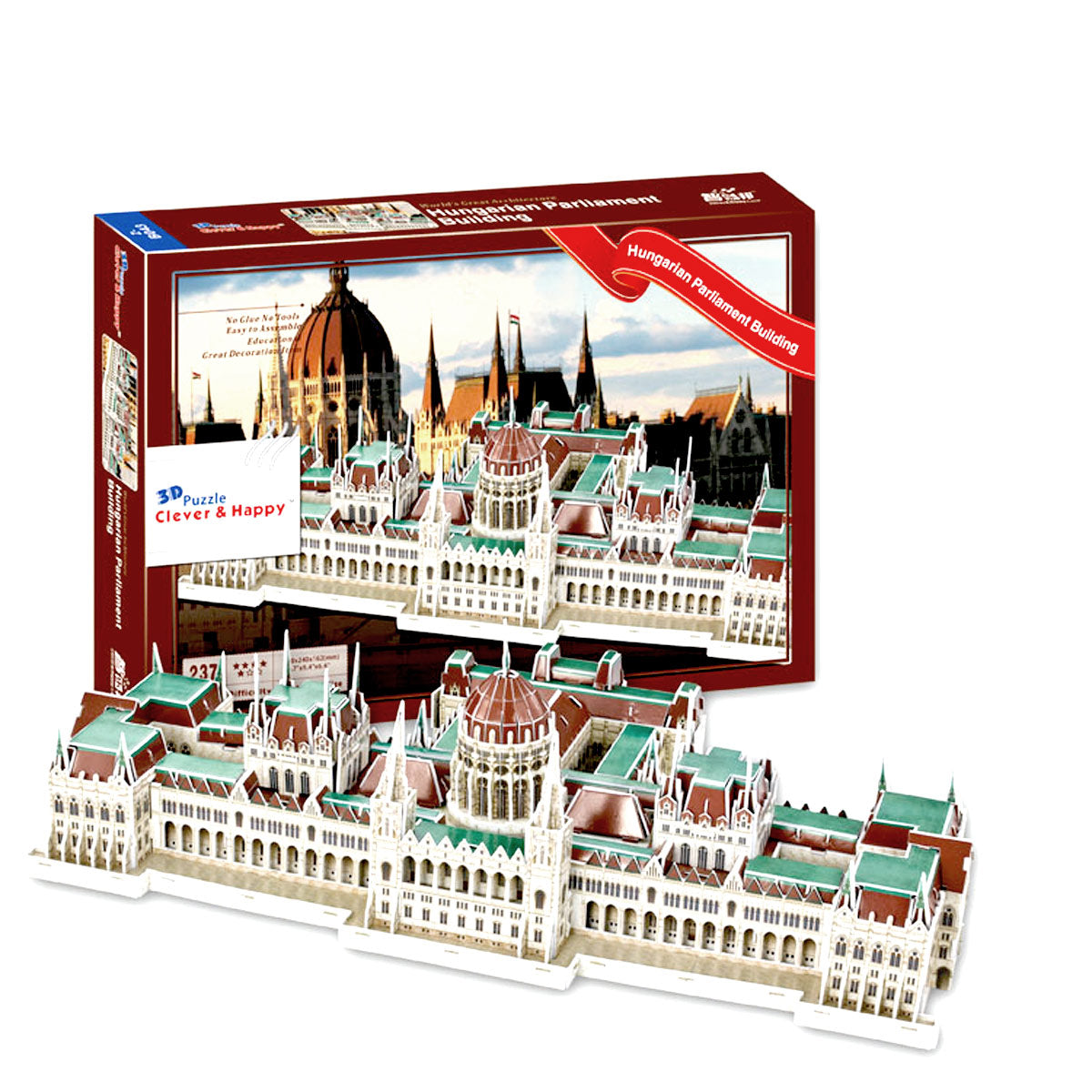 Hungarian Parliament Building 3D puzzle with 237 pieces