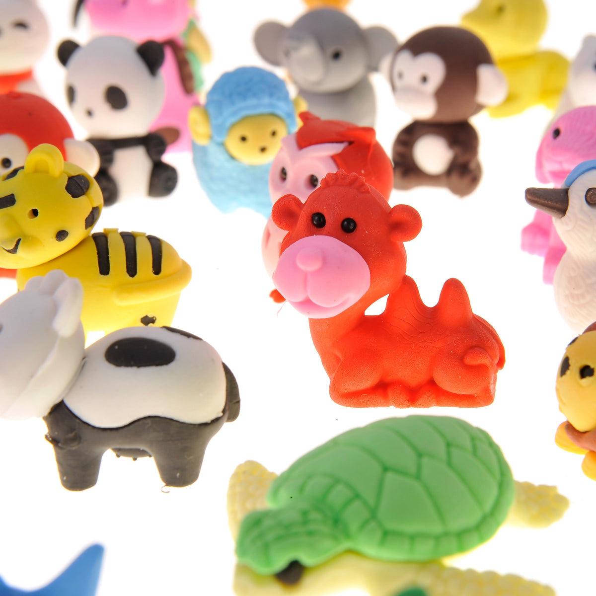 Kids animal puzzle eraser set for school supplies and activities