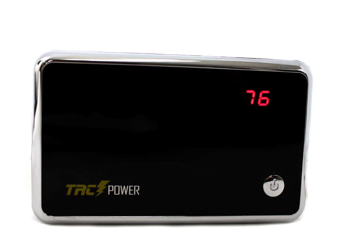 Compact portable external battery charger for compatible devices
