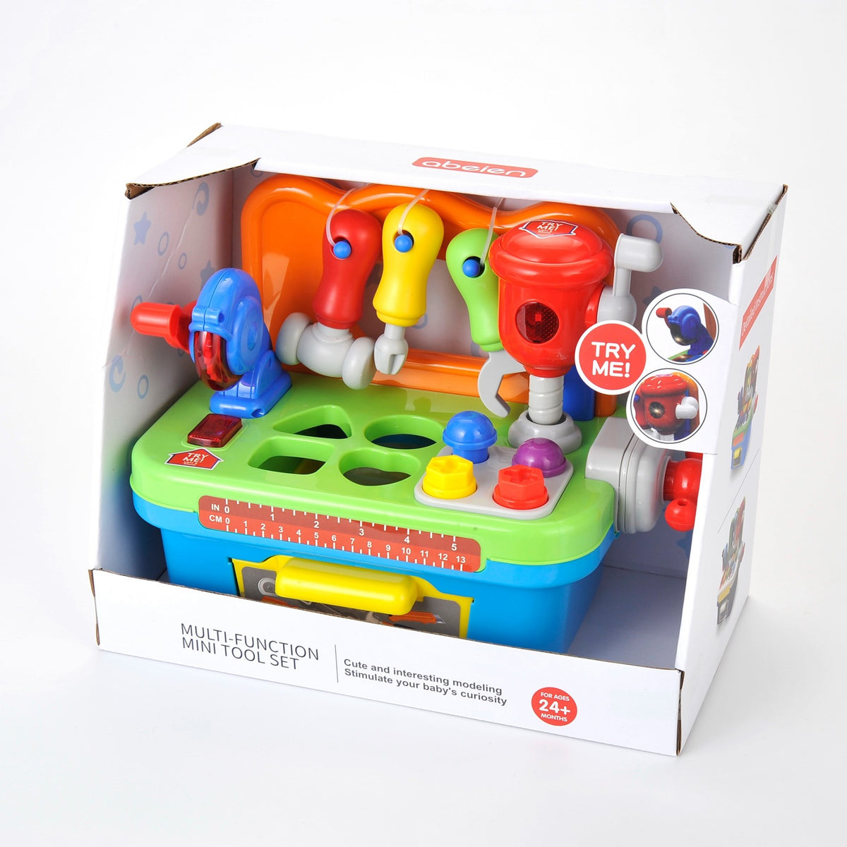 Kids’ Musical Tool Workbench with Lights & Shape Games