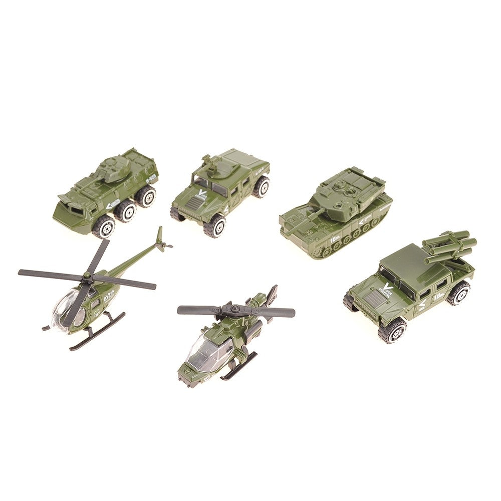 Diecast Military Vehicle Playset – 6 Toy Vehicles