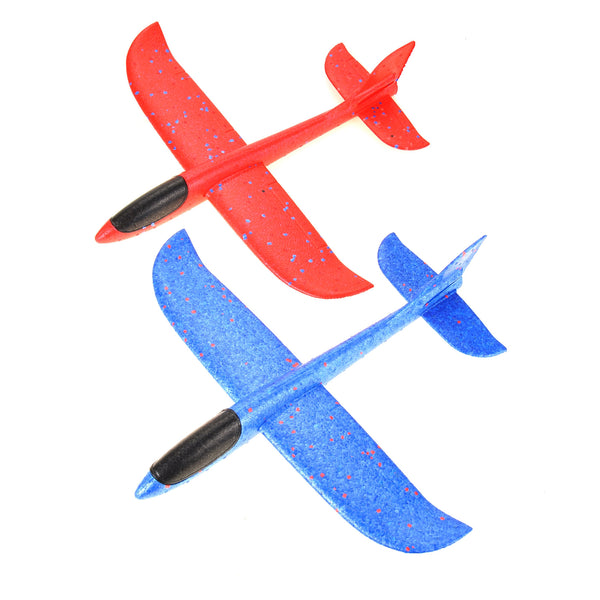 2 Pack Airplane Toys, 17.5" Large Throwing Foam Plane