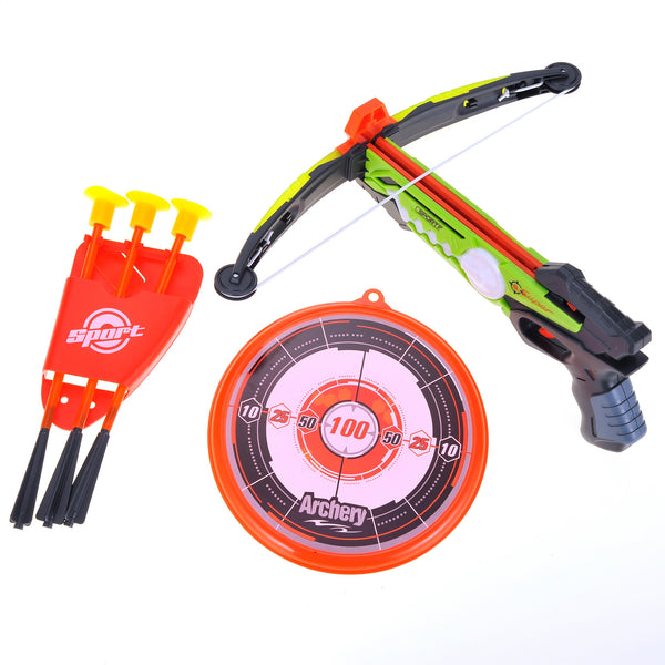 Crossbow Archery Set with Suction Cup Arrows & target w/LED