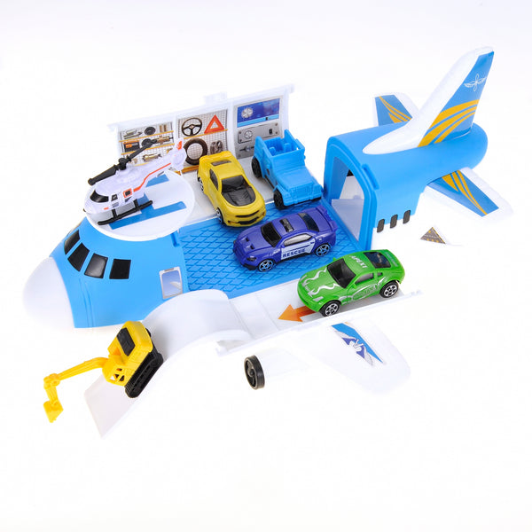 Take apart airplane transport cargo car toy playset