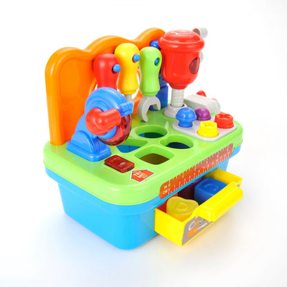 Kids’ Musical Tool Workbench with Lights & Shape Games