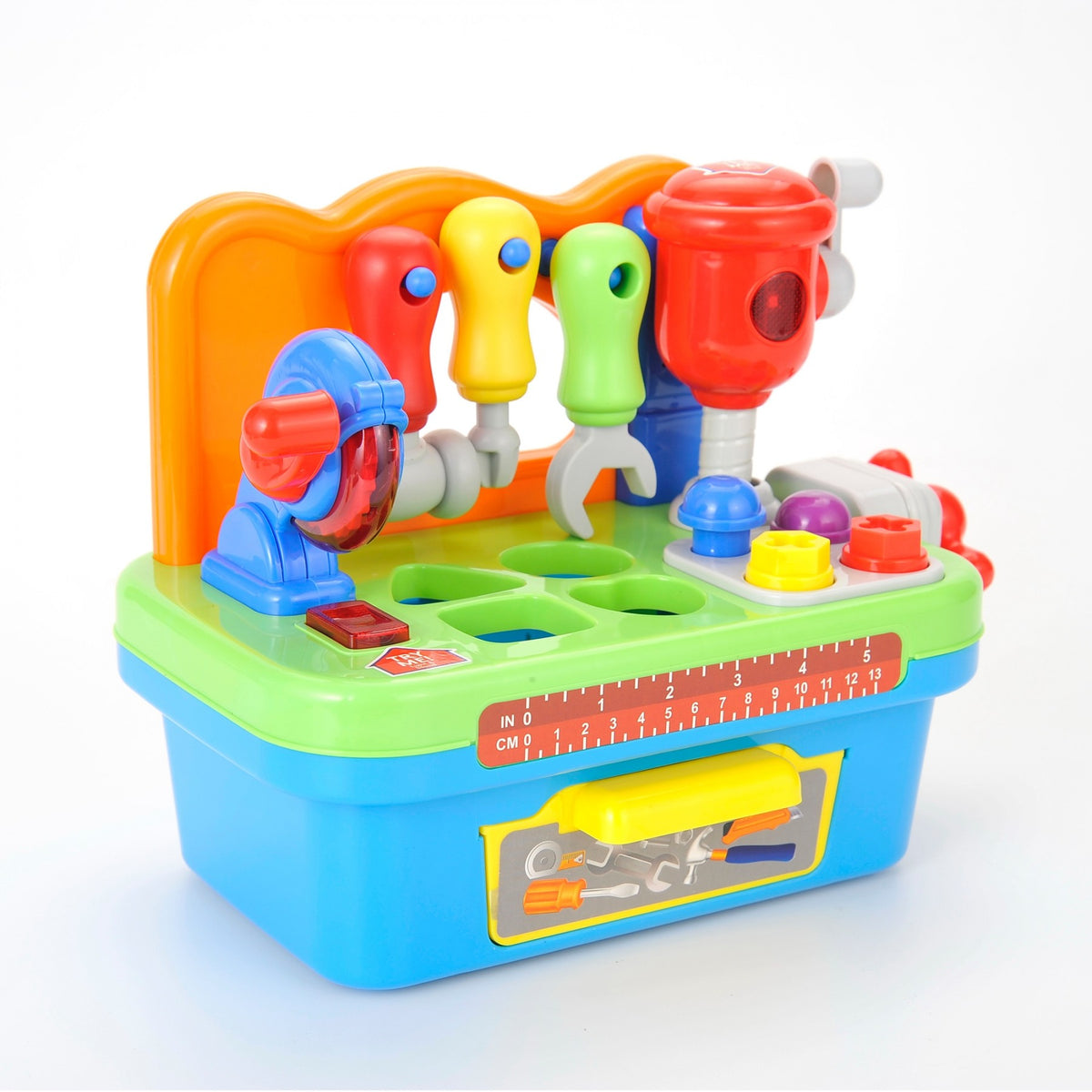 Kids’ Musical Tool Workbench with Lights & Shape Games