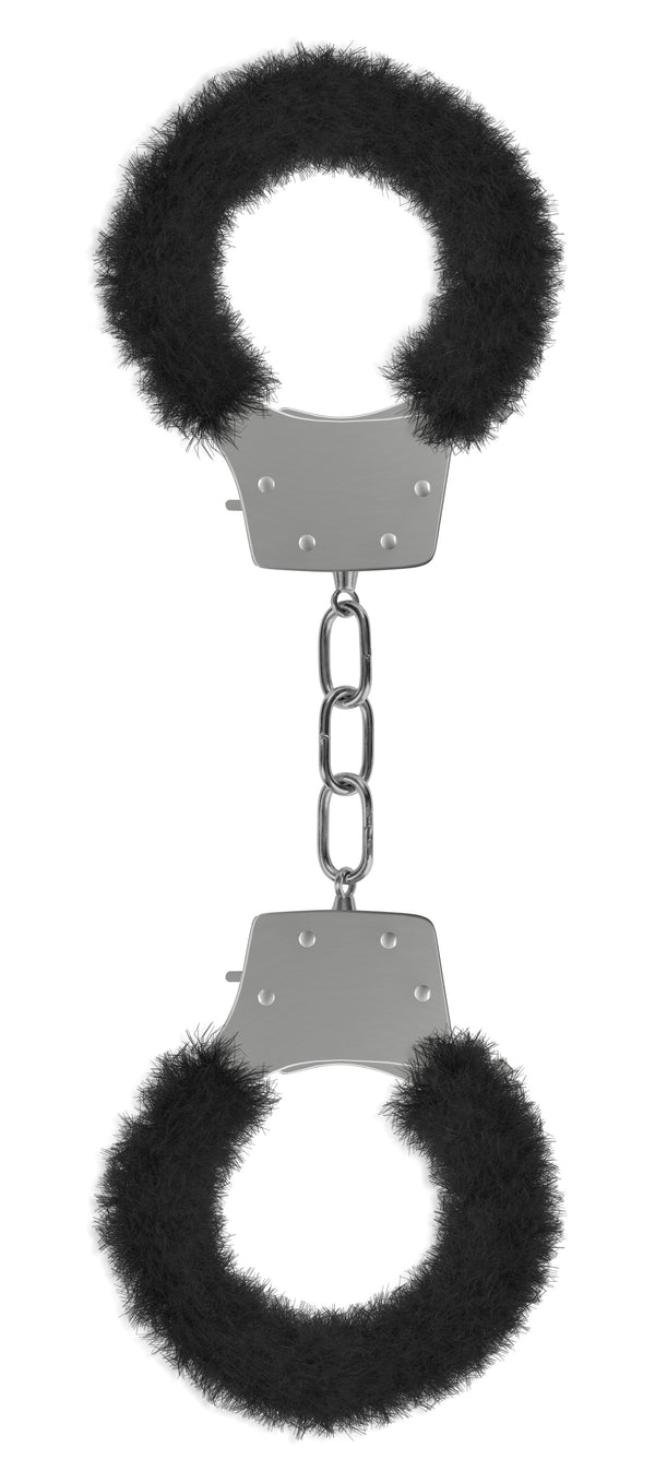 Pleasure Furry Handcuffs - Black OU-OU004BLK