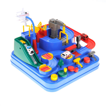 Kids’ Car Adventure Obstacle Course Playset – 3 Mini Vehicles