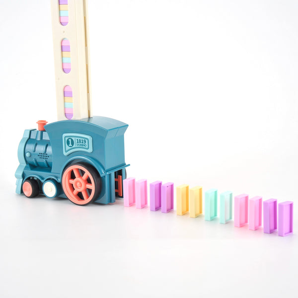 Automatic Stacking Domino Train Toy Set