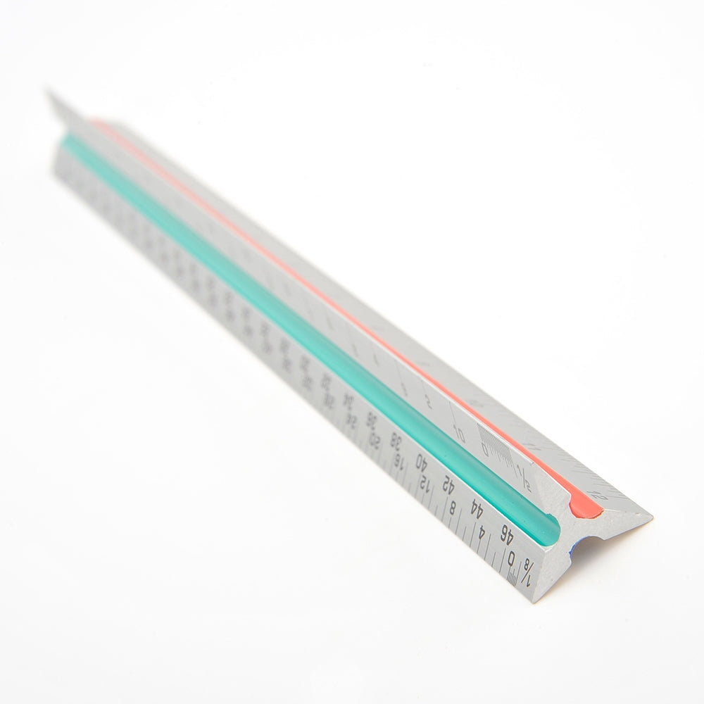 12-inch drafting scale ruler for architects, engineers, and students