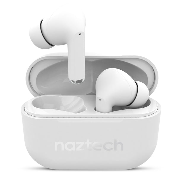 Naztech Xpods PRO TWS with Wireless Charging Case White