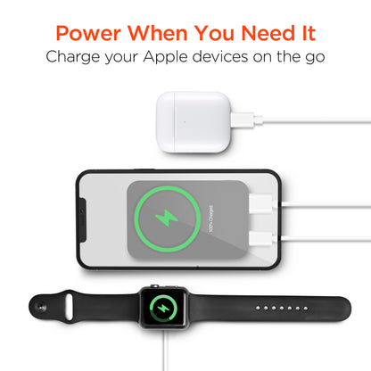 HyperGear 5,000mAh Magnetic Wireless Power Bank – Black