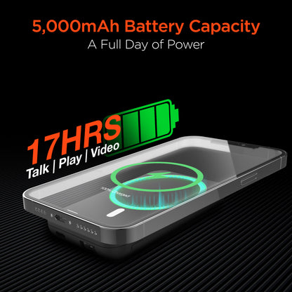 HyperGear 5,000mAh Magnetic Wireless Power Bank – Black