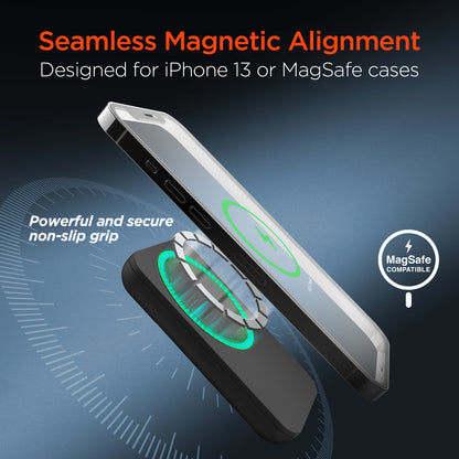 HyperGear 5,000mAh Magnetic Wireless Power Bank – Black