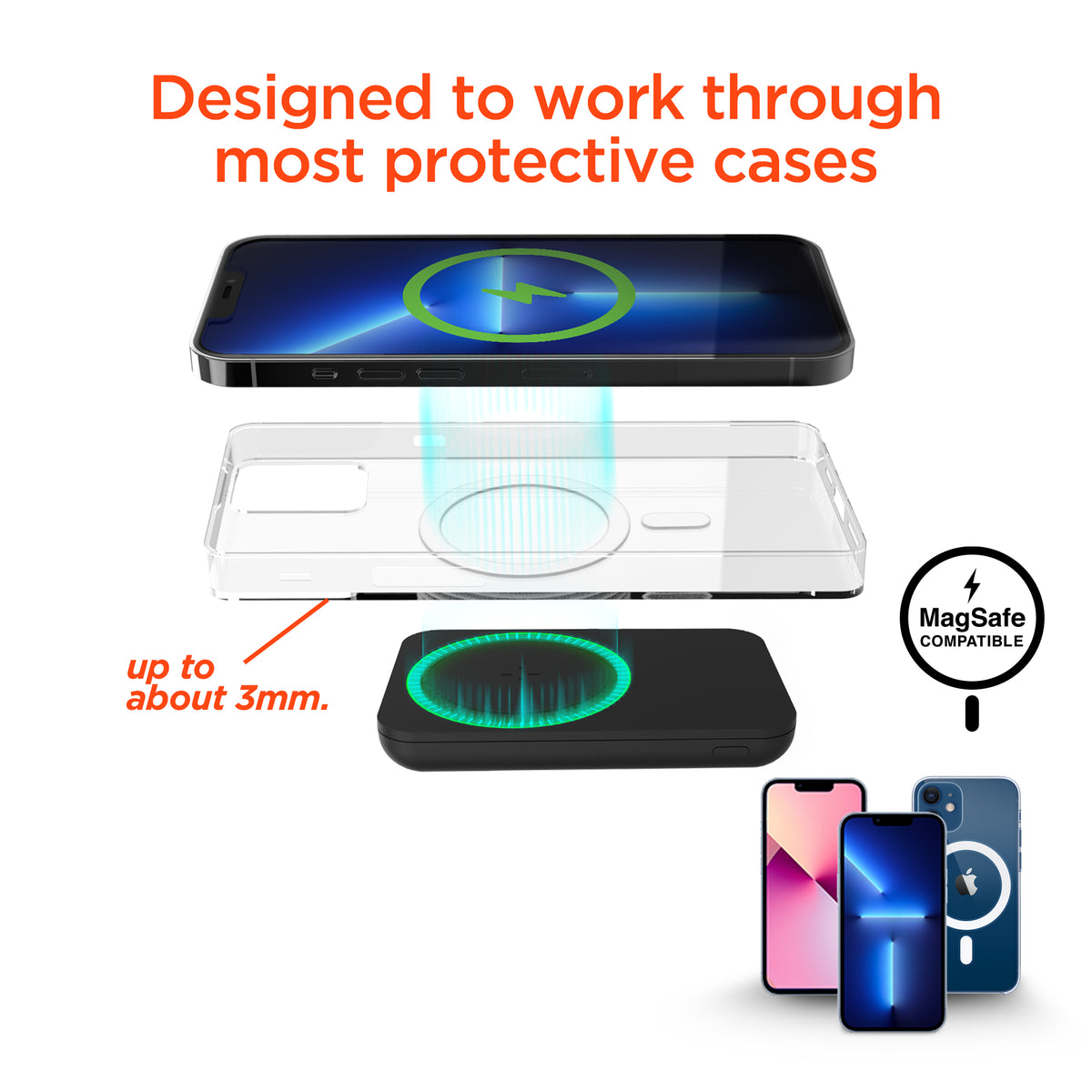 HyperGear 5,000mAh Magnetic Wireless Power Bank – Black