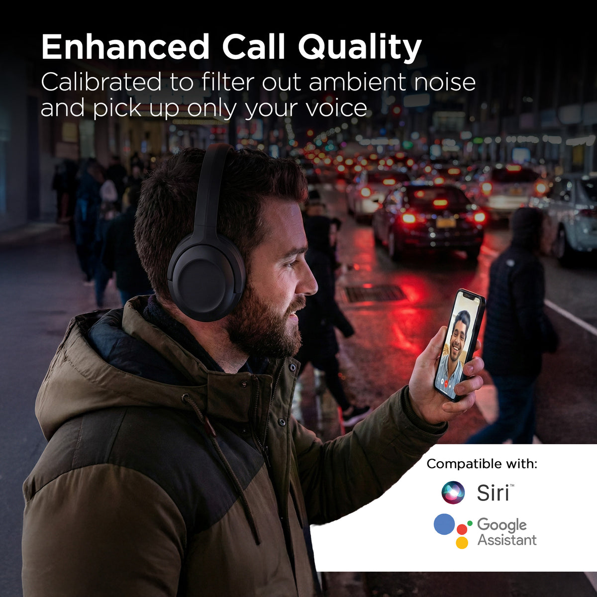 HyperGear Stealth2 ANC Wireless Over-Ear Headphones – Black