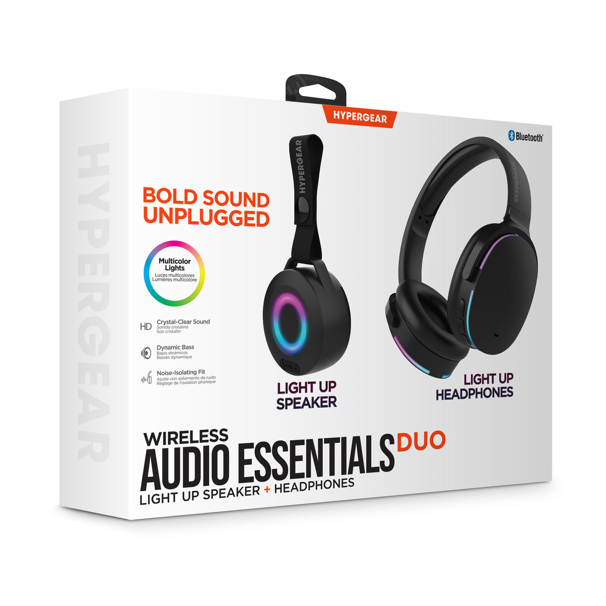 HyperGear Wireless Audio Essentials Duo – Speaker & Headphones, Beige