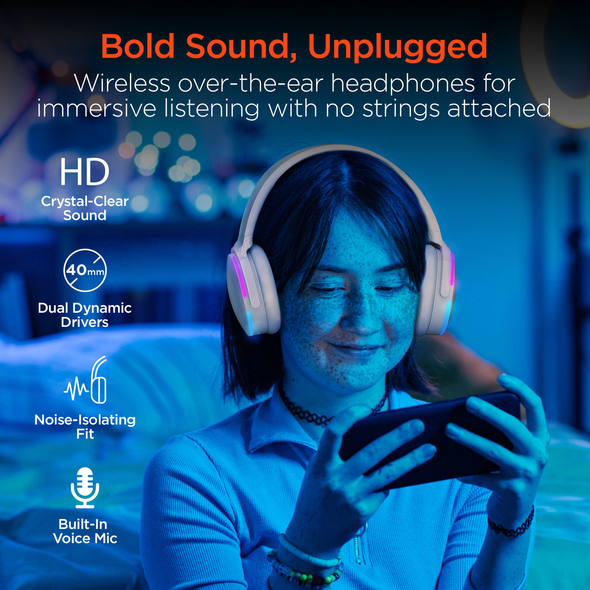 HyperGear Wireless Audio Essentials Duo – Speaker & Headphones, Beige