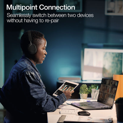 Naztech Aura 360 ANC Wireless Over-Ear Headphones – Midnight
