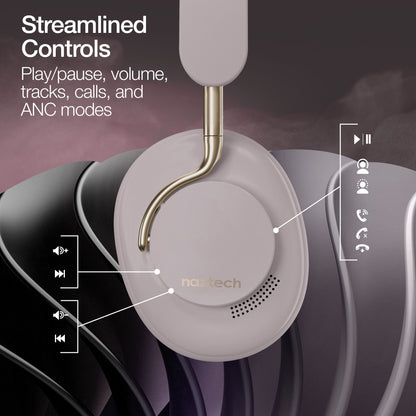 Naztech Aura 360 ANC Wireless Over-Ear Headphones – Moondust