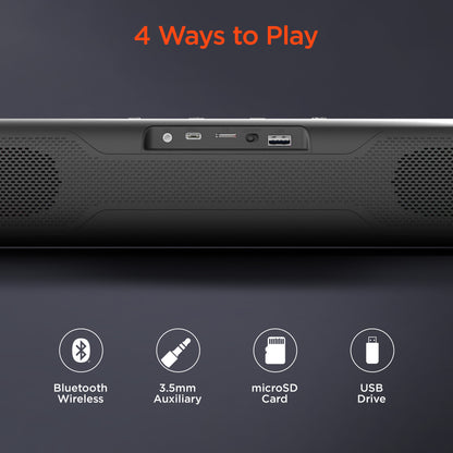 HyperGear HyperBeam 20W LED Wireless Speaker – Gunmetal