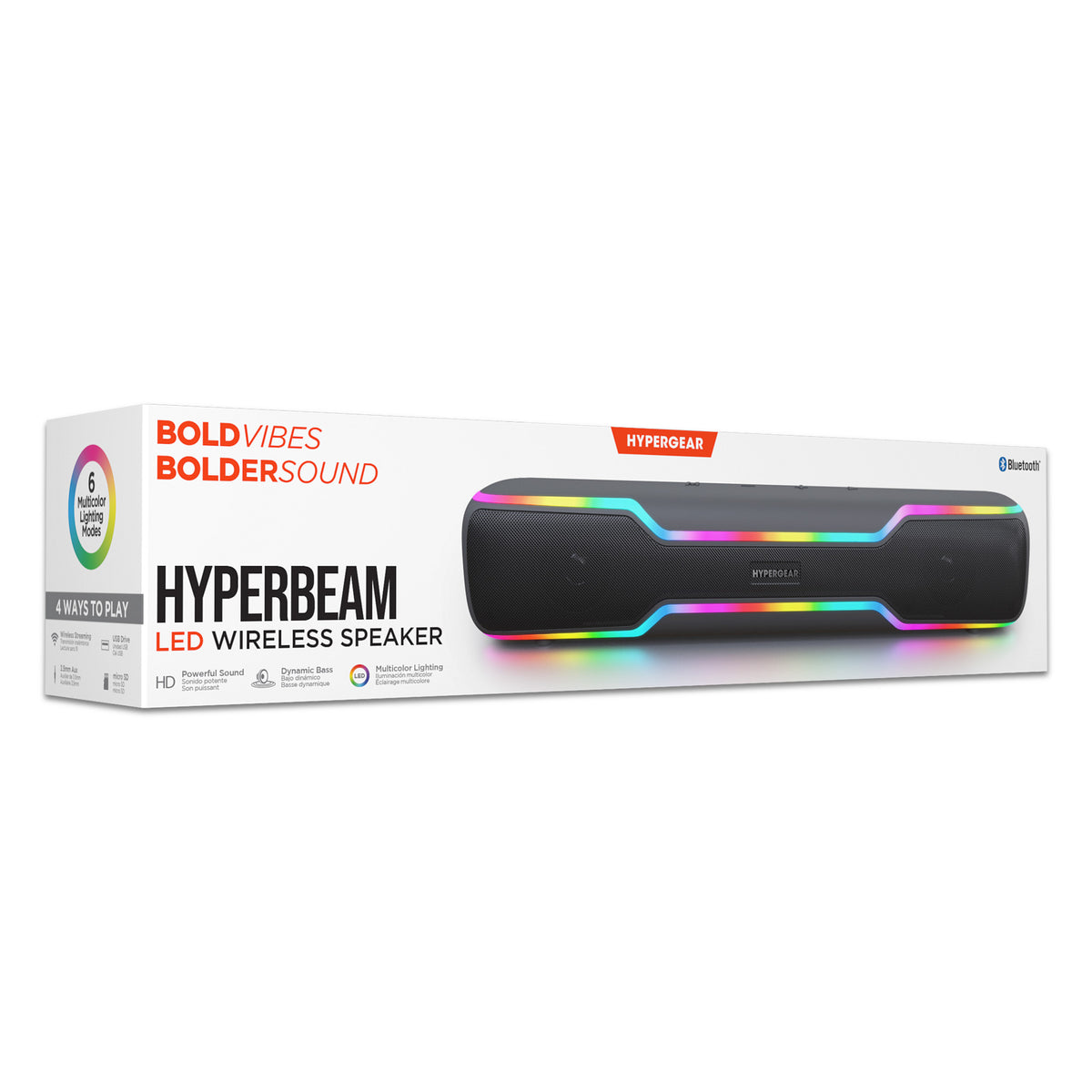 HyperGear HyperBeam 20W LED Wireless Speaker – Gunmetal