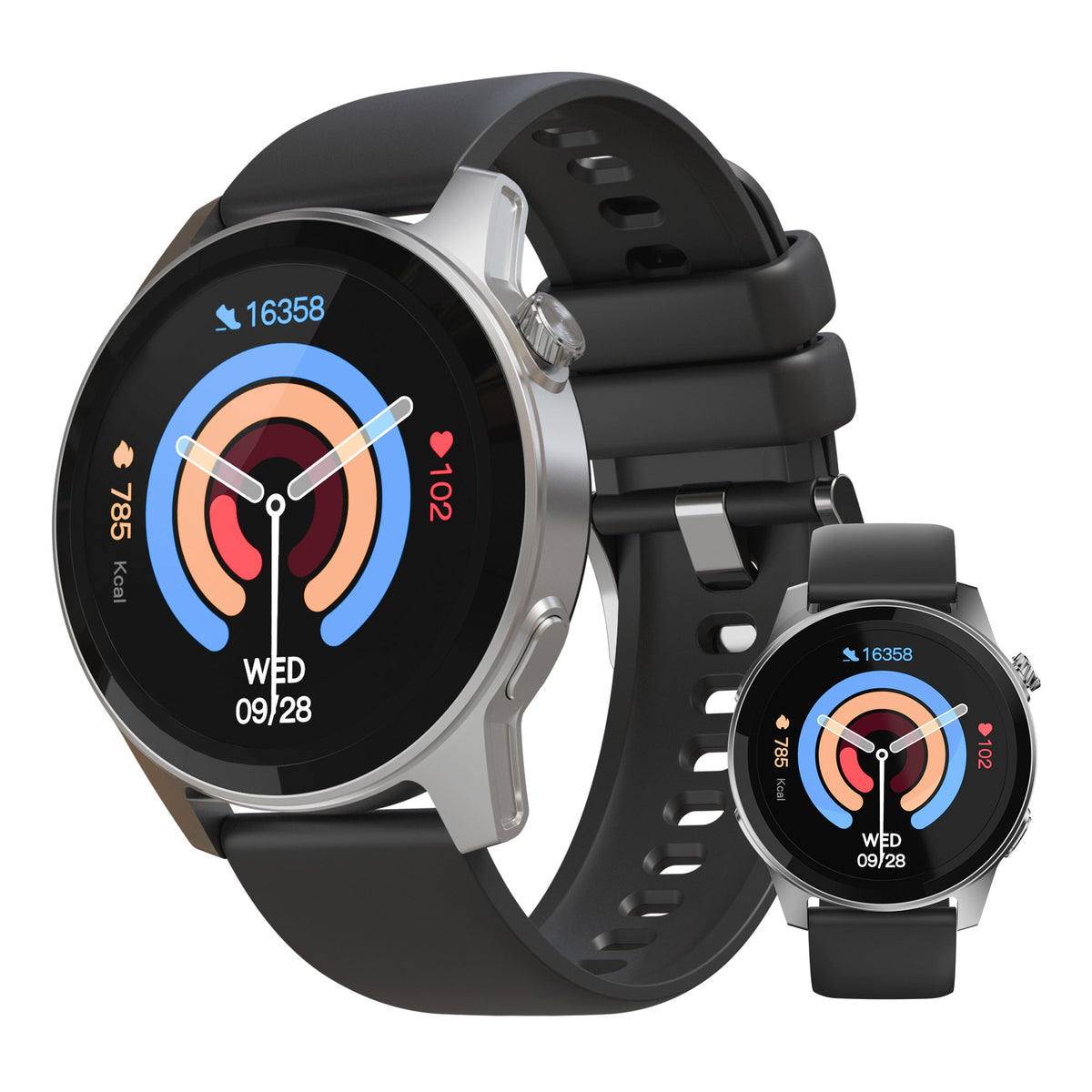 HyperGear Activ8 Smartwatch & Fitness Tracker – Silver