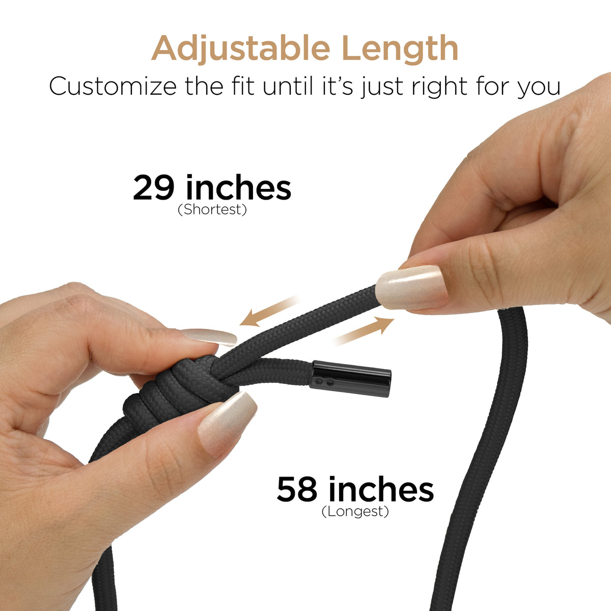 HyperGear Universal Crossbody Phone Strap – Black