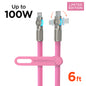 HyperGear Chunky180° 100W USB-C to USB-C Cable, 6 ft – Pink