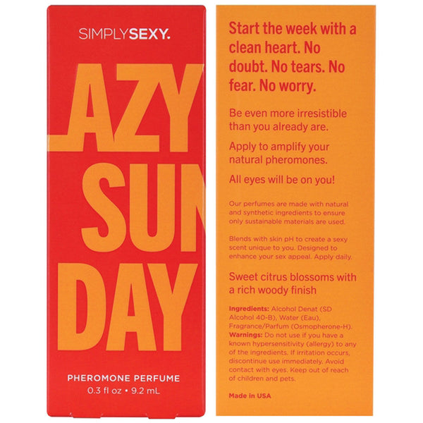 Simply Sexy Pheromone Perfume Lazy Sunday 0.3 Oz - US Stores