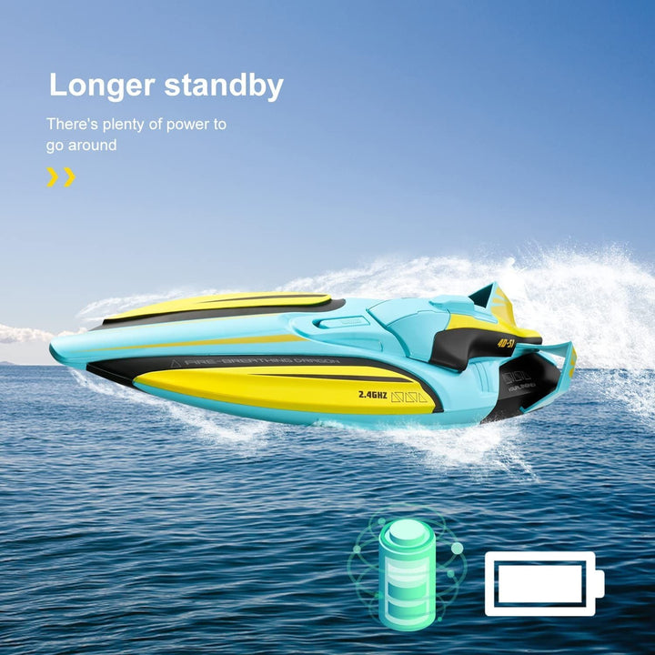 2.4GHz Racing Boats 4DRC S1 Boat Remote Control Boat for Kids Adults 25+ MPH. - US Stores