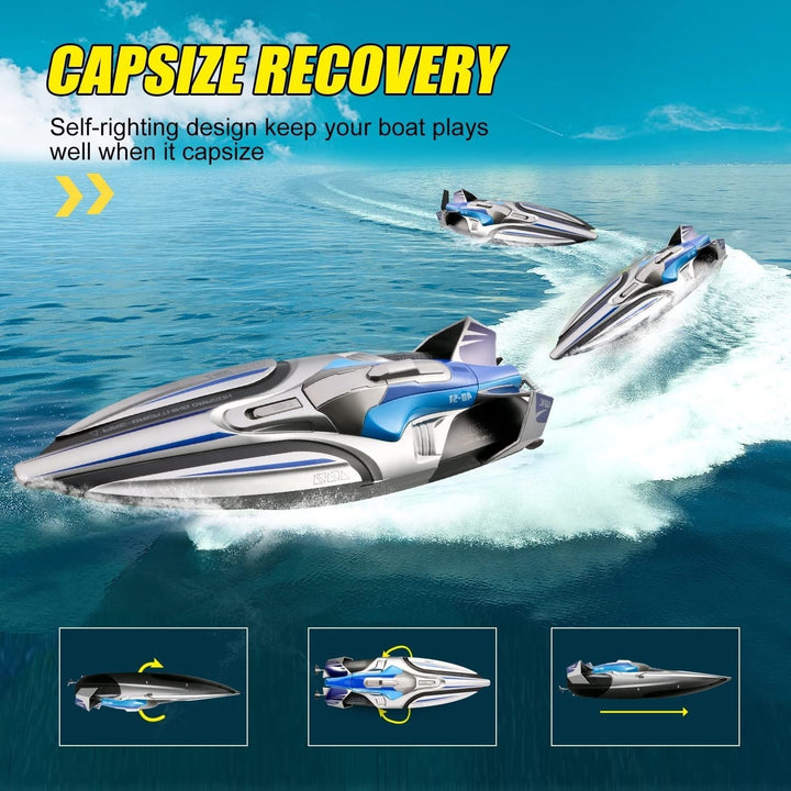 2.4GHz Racing Boats 4DRC S1 Boat Remote Control Boat for Kids Adults 25+ MPH. - US Stores