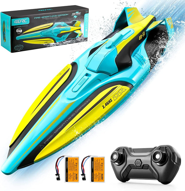 2.4GHz Racing Boats 4DRC S1 Boat Remote Control Boat for Kids Adults 25+ MPH. - US Stores