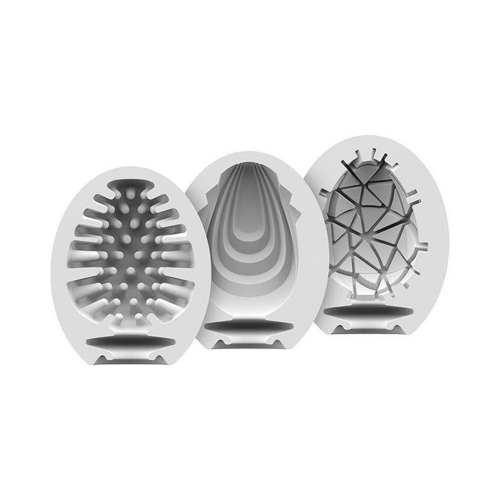 3 Pc Set Masturbator Egg - Naughty - Savage - Crunchy - US Stores