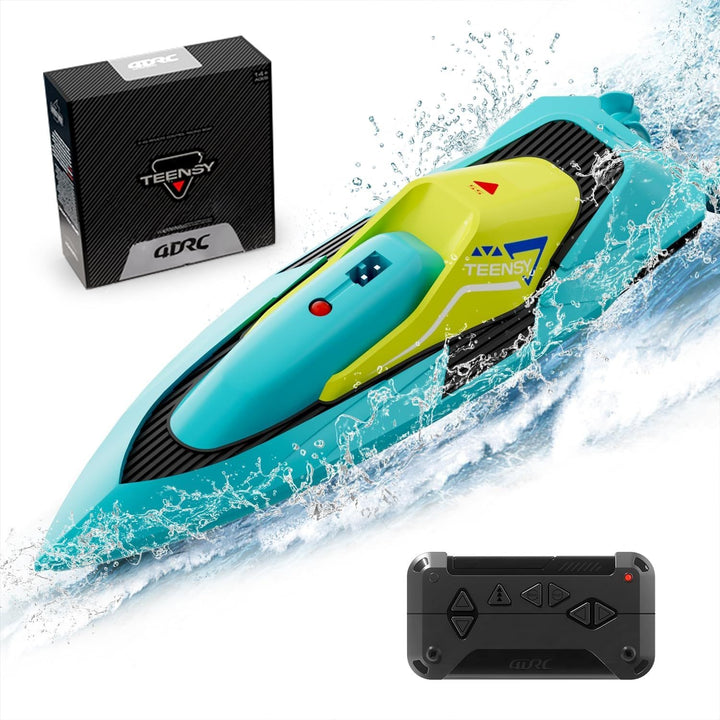 4DRC S5 Fast RC Boat 2.4 GHz 20+ MPH Racing Boats for Pools and Lakes,Remote Control, and Rechargeable Boat Battery for Adults and Kids - US Stores