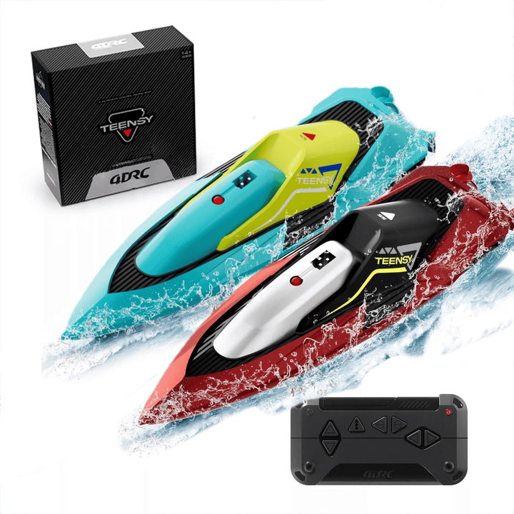 4DRC S5 Fast RC Boat 2.4 GHz 20+ MPH Racing Boats for Pools and Lakes,Remote Control, and Rechargeable Boat Battery for Adults and Kids - US Stores