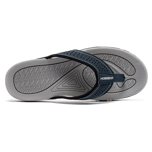 Mens Thong Sandals Indoor and Outdoor Beach Flip Flop Blue Size 7.5