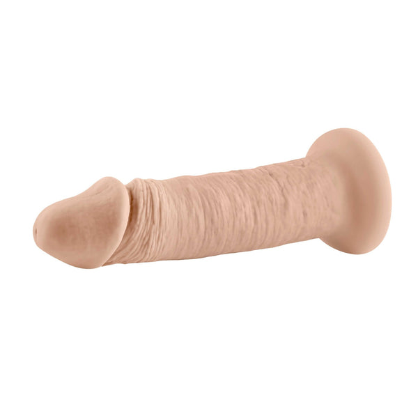 6 Inch Girthy Vibrating Dong - Light - US Stores