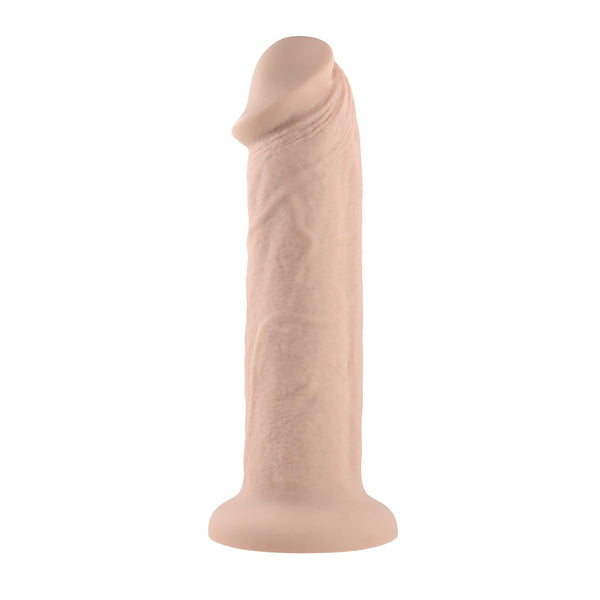 7 Inch Girthy Vibrating Dong - Light - US Stores