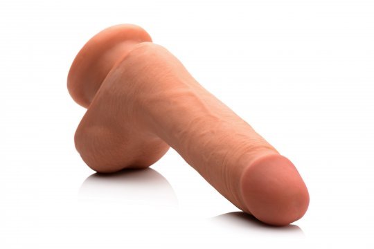 7 Inch Ultra Real Dual Layer Suction Cup Dildo - Medium Skin Tone - US Stores