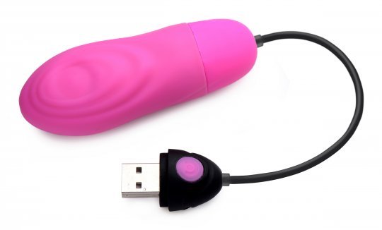 7X Pulsing Rechargeable Silicone Vibrator - Pink - US Stores