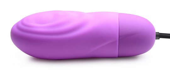 7X Pulsing Rechargeable Silicone Vibrator - Purple - US Stores